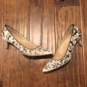 J Crew Collection Kitten Heels Calf Hair